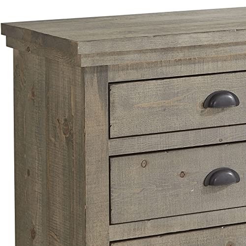 Progressive Furniture Willow Nightstand, Weathered Gray