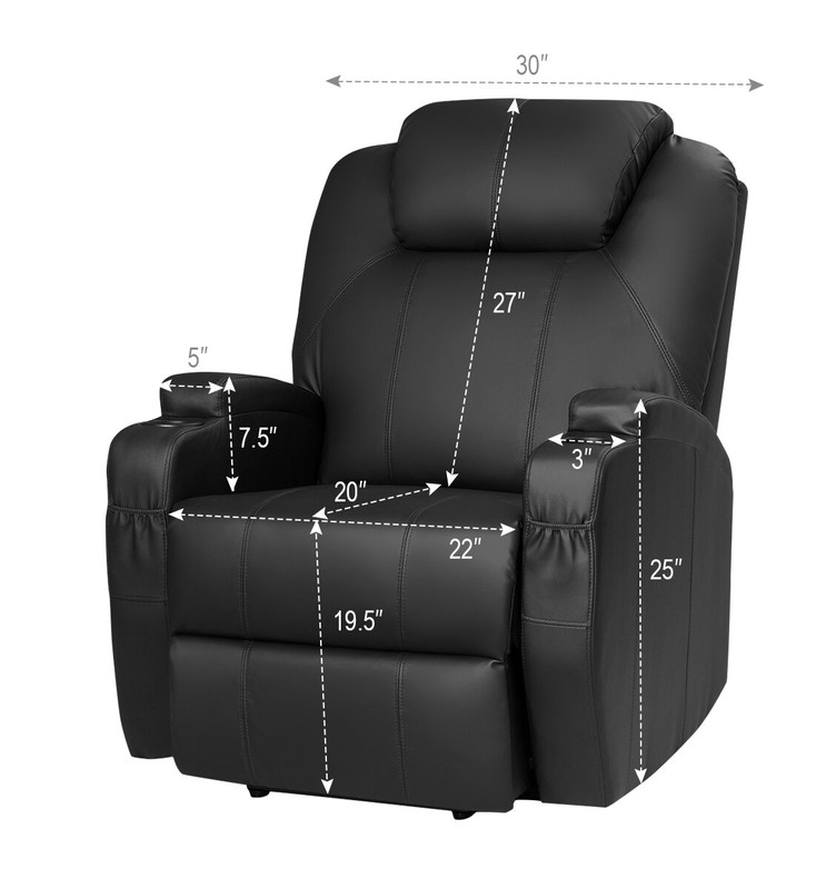 Reclining Heated Massage Chair
