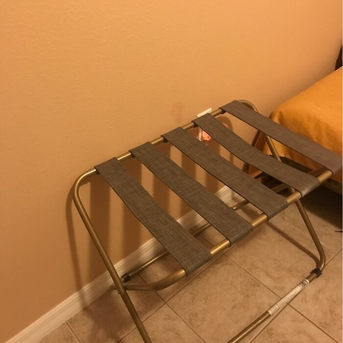 Rhys Folding Metal Luggage Rack
