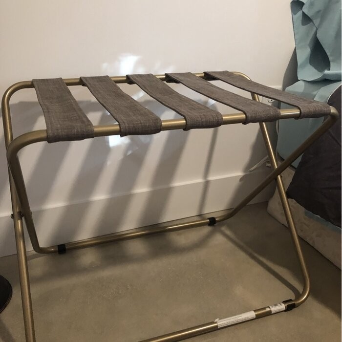 Rhys Folding Metal Luggage Rack