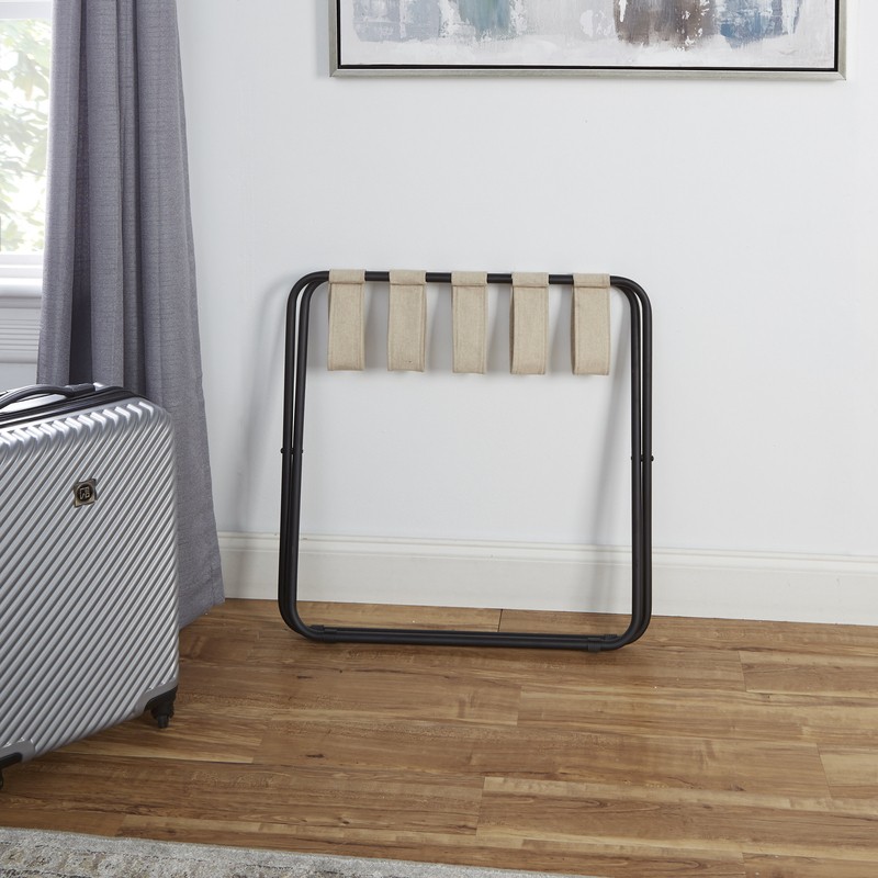 Rhys Folding Metal Luggage Rack
