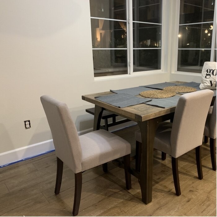 Rillie Butterfly Leaf Pine Solid Wood Dining Table