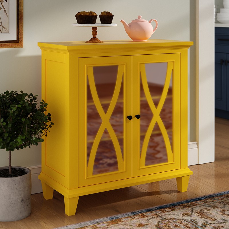 Rosendale 33.97'' Tall 2 - Door Accent Cabinet