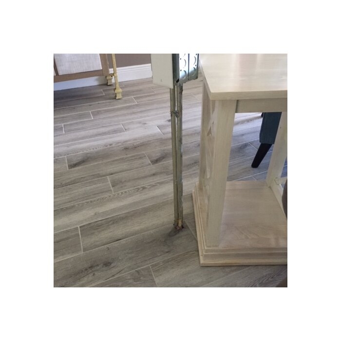 Rossitano 26'' Tall Solid Wood Floor Shelf End Table