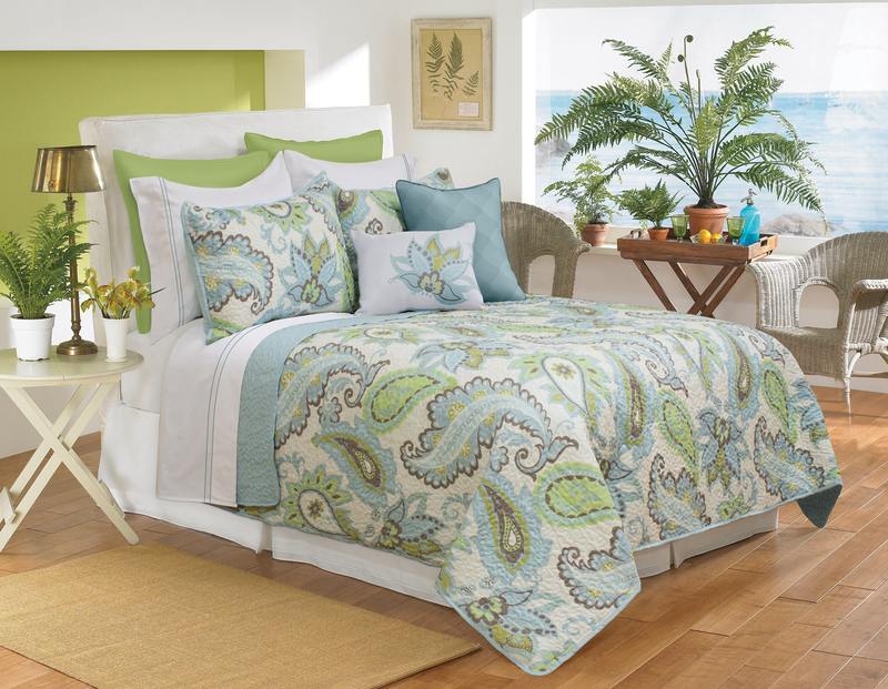 Katy 3 Piece Mini Ruffle Comforter Set Bed Cover New Arrival Turquoise GREEN 