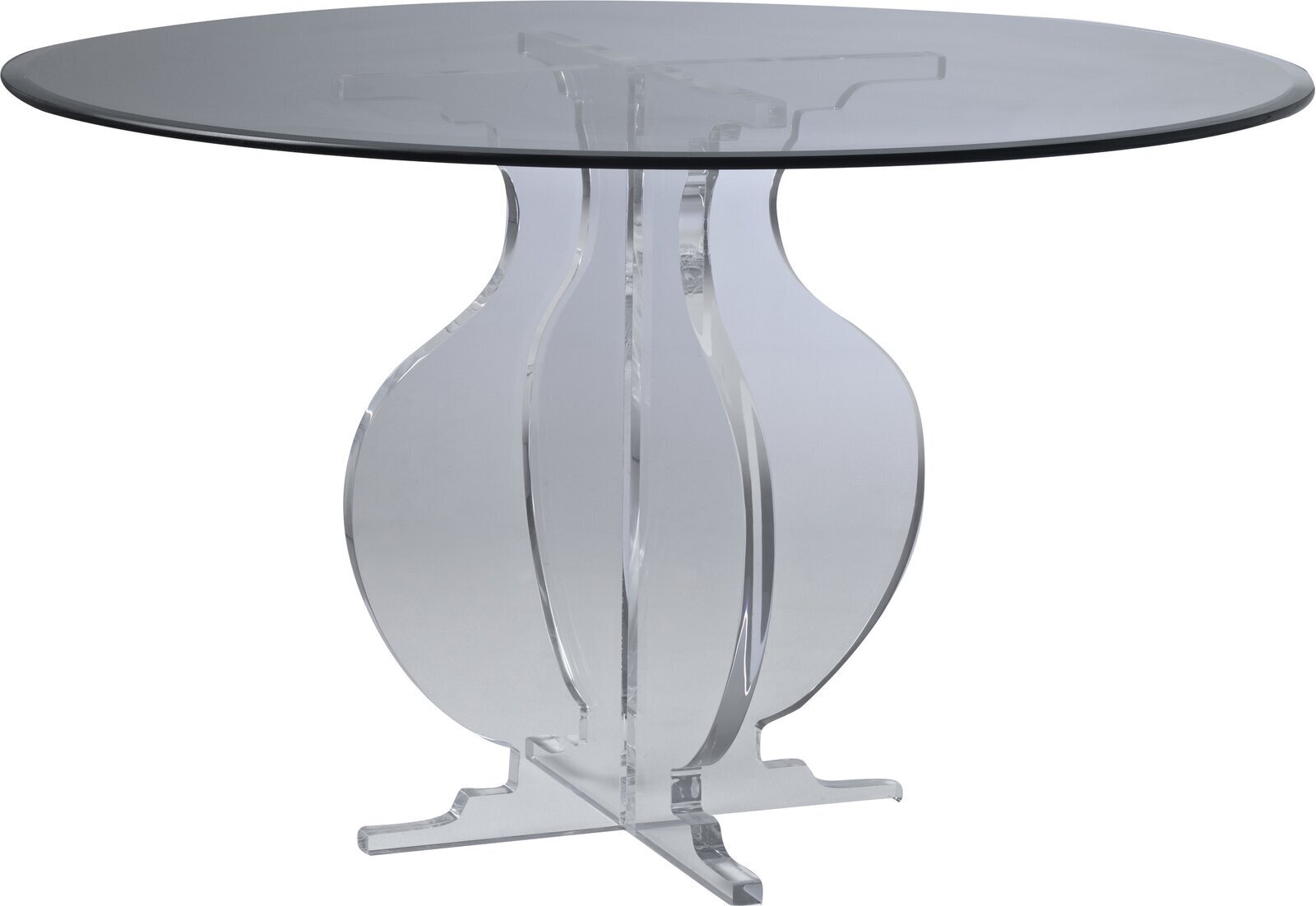 Round Glass Dining Table With Acrylic Base