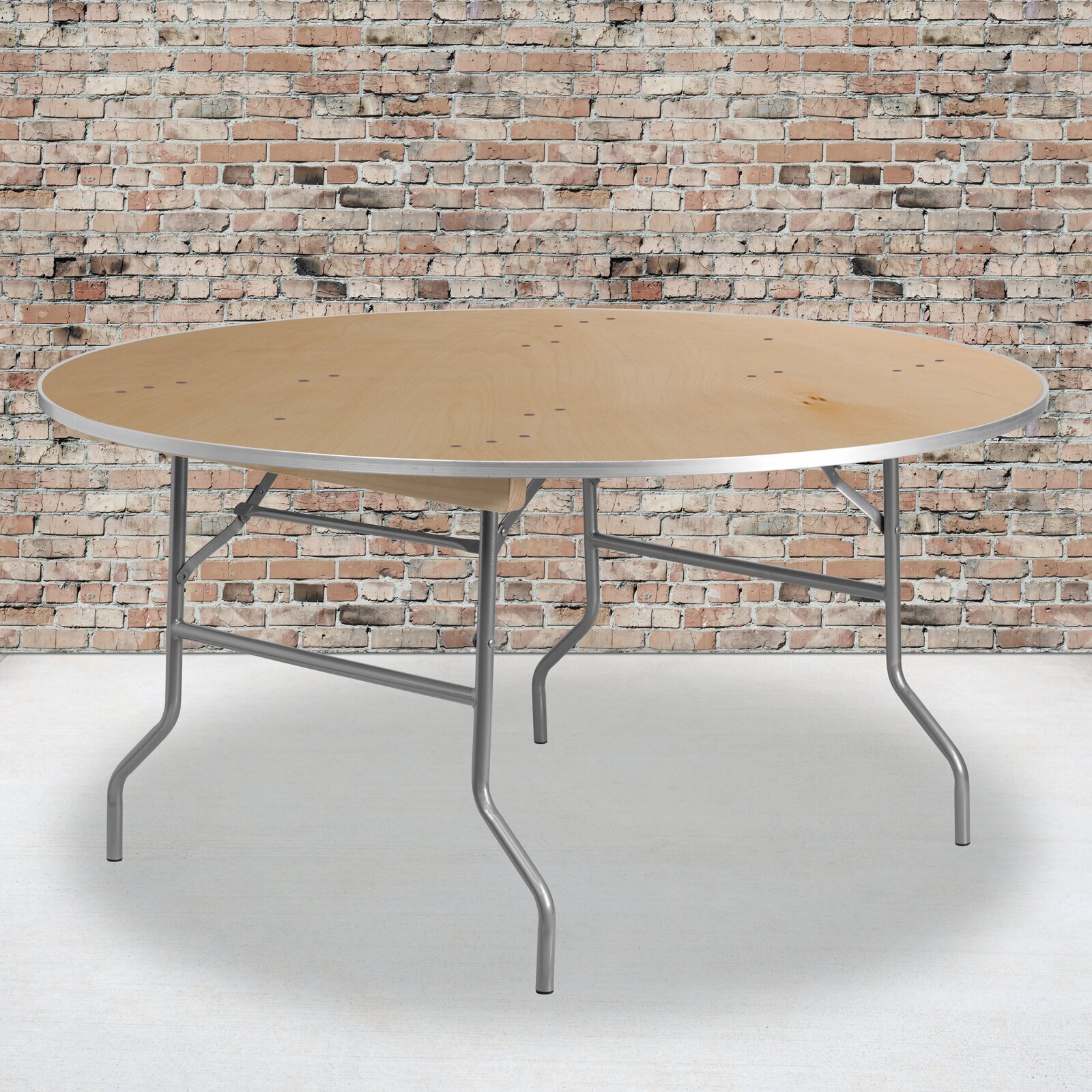 Round Metal Folding Table