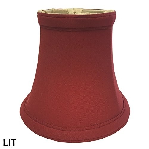 Royal Designs 5″ True Bell Chandelier Lamp Shade, Burgundy, 3" x 5" x 4.5", Single, CS-201BUR