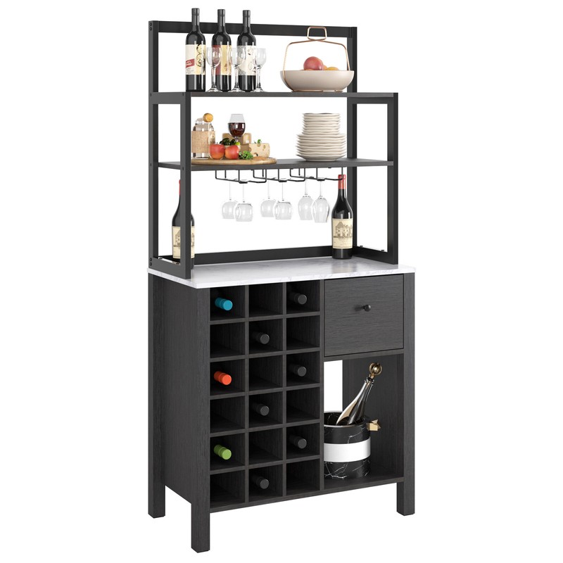 Salvador Bar Cabinet with Wine Storage