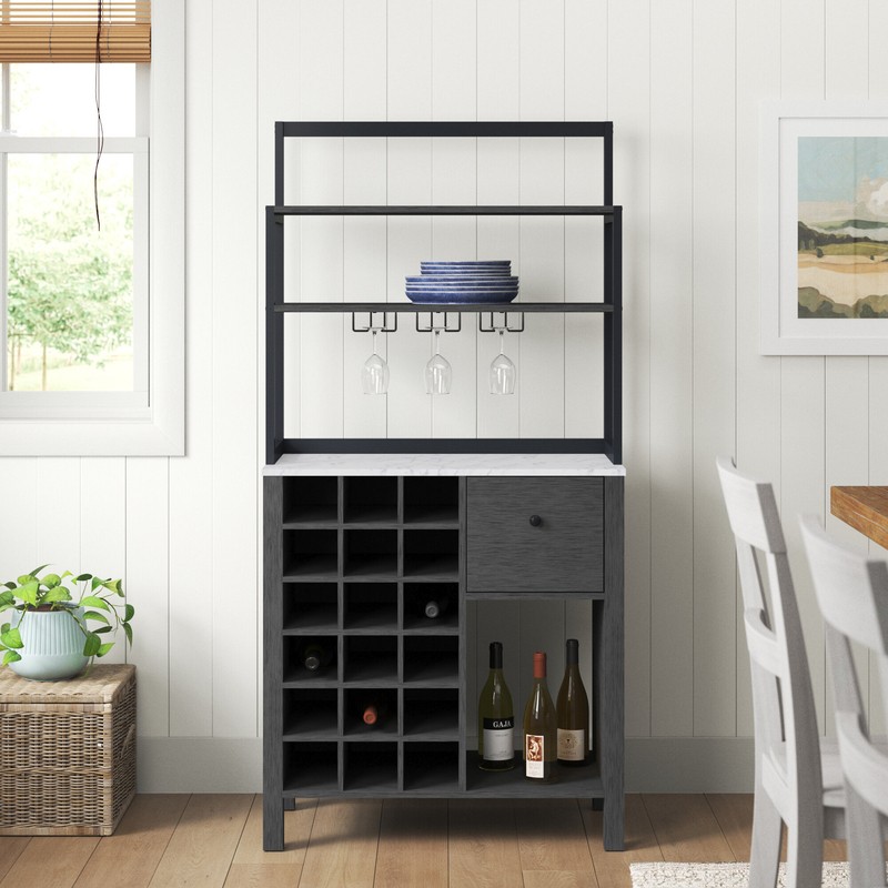 Salvador Bar Cabinet with Wine Storage