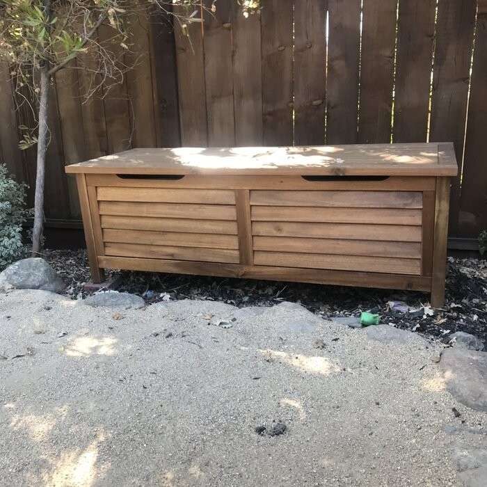 Sand & Stable™ Amagansett 78.87 Gallons Gallon Water Resistant Acacia Solid Wood Deck Box