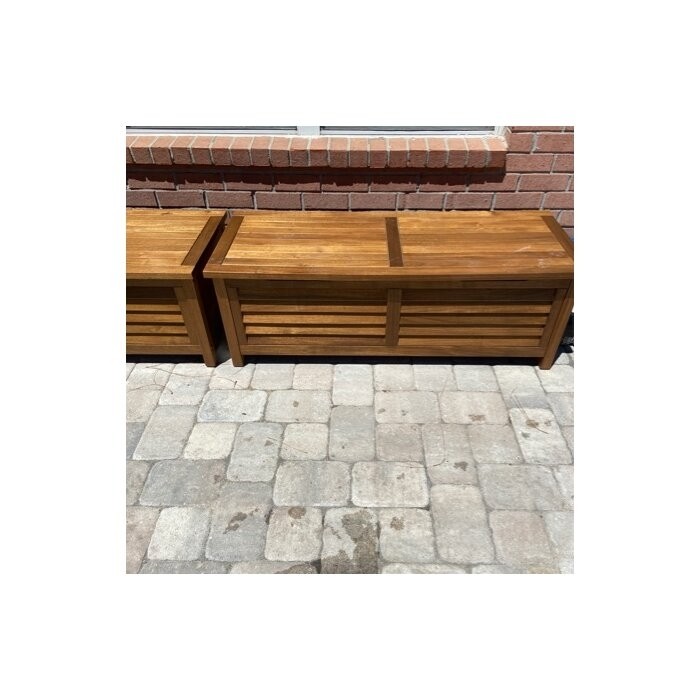 Sand & Stable™ Amagansett 78.87 Gallons Gallon Water Resistant Acacia Solid Wood Deck Box
