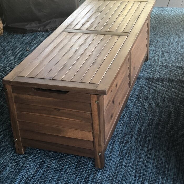 Sand & Stable™ Amagansett 78.87 Gallons Gallon Water Resistant Acacia Solid Wood Deck Box