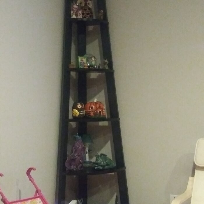 Sargun 71'' H x 16.5'' W Corner Bookcase