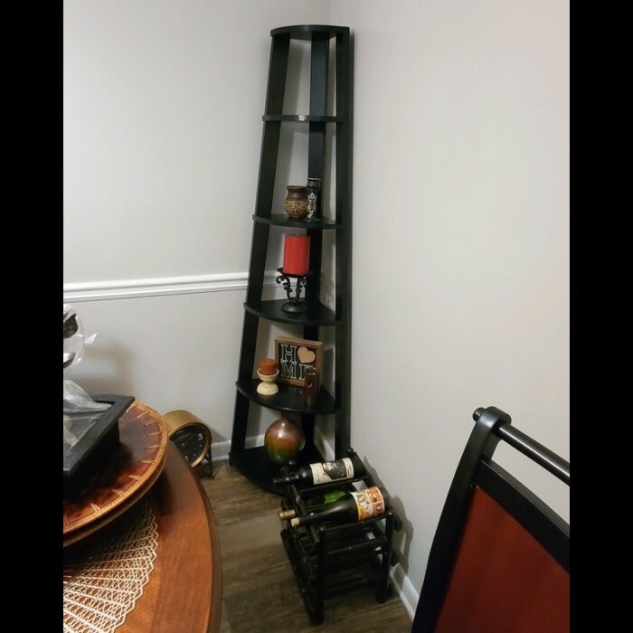 Sargun 71'' H x 16.5'' W Corner Bookcase