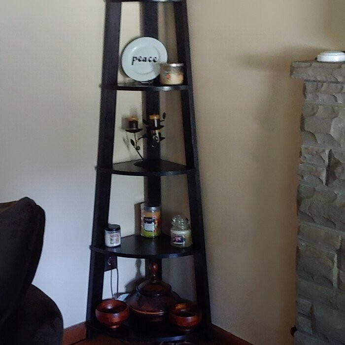 Sargun 71'' H x 16.5'' W Corner Bookcase