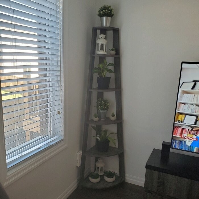 Sargun 71'' H x 16.5'' W Corner Bookcase
