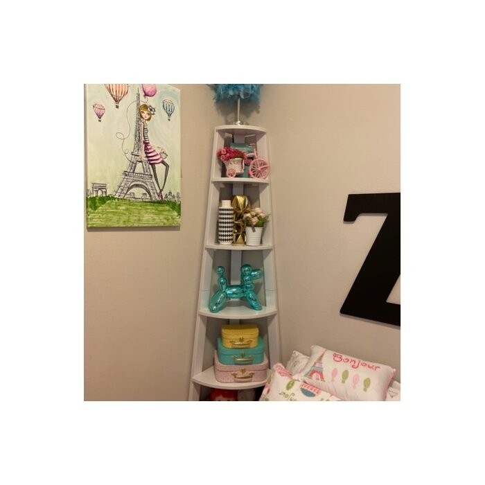 Sargun 71'' H x 16.5'' W Corner Bookcase