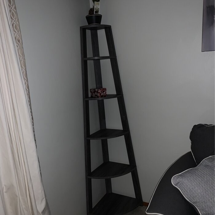 Sargun 71'' H x 16.5'' W Corner Bookcase