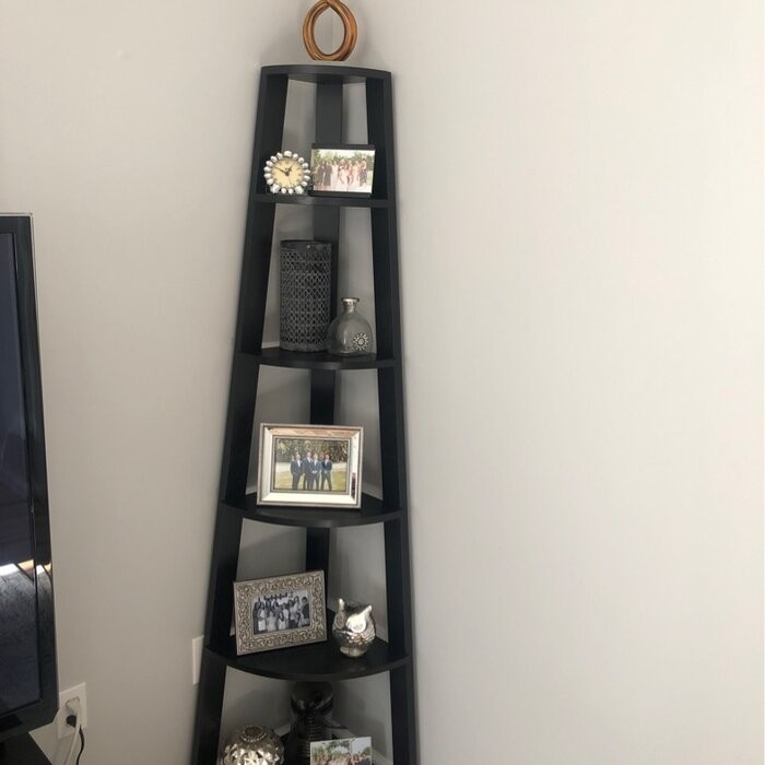 Sargun 71'' H x 16.5'' W Corner Bookcase