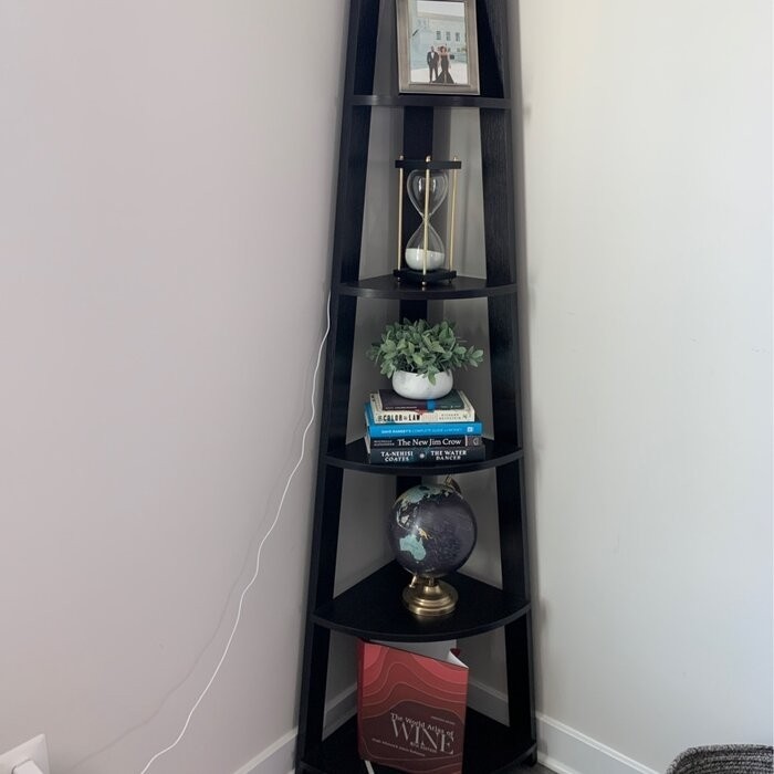 Sargun 71'' H x 16.5'' W Corner Bookcase