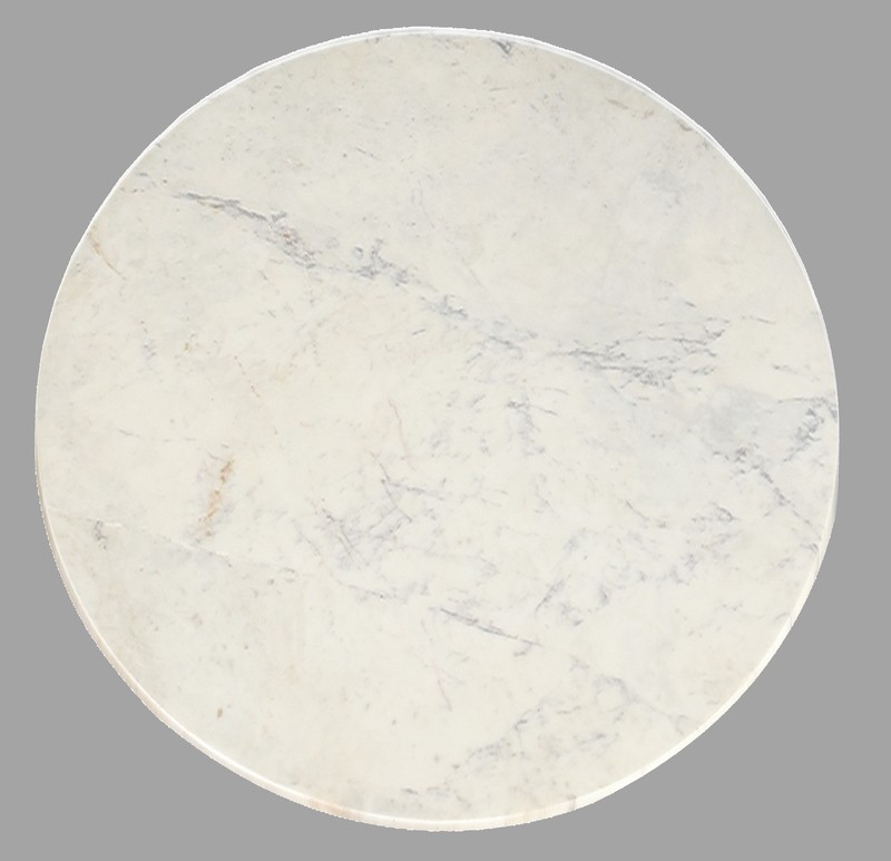 Satchwell 48'' Genuine Marble Iron Pedestal Dining Table