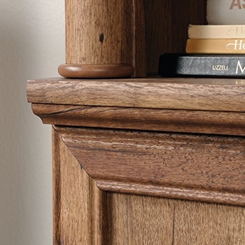 Sauder Palladia Library with Doors, Vintage Oak finish