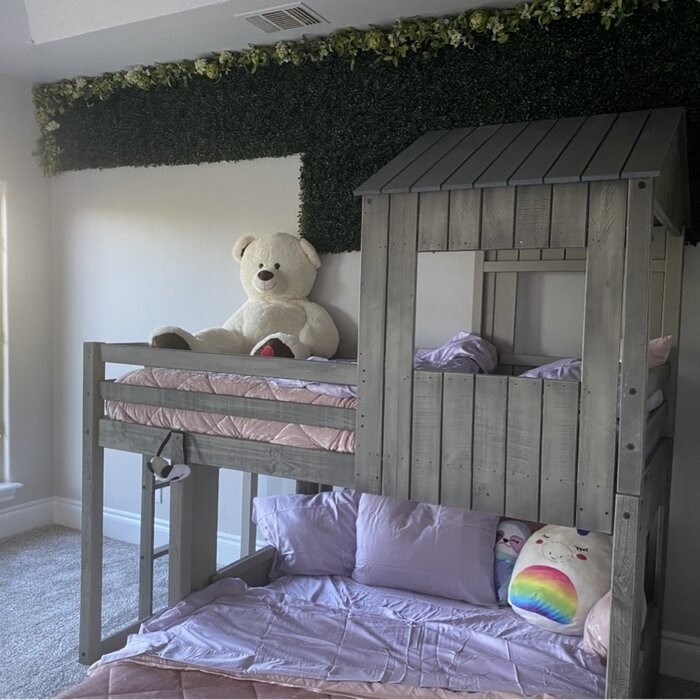 Scholl Twin Over Full Solid Wood Loft Bed by Zoomie Kids