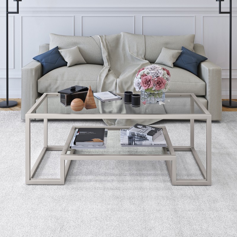 Shumake Frame Coffee Table with Storage