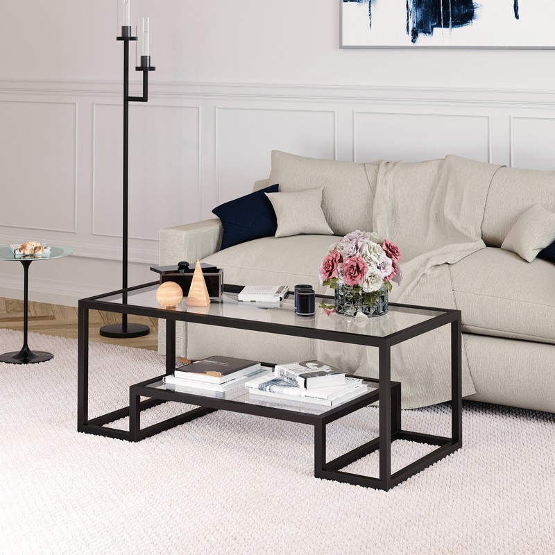 Shumake Frame Coffee Table with Storage
