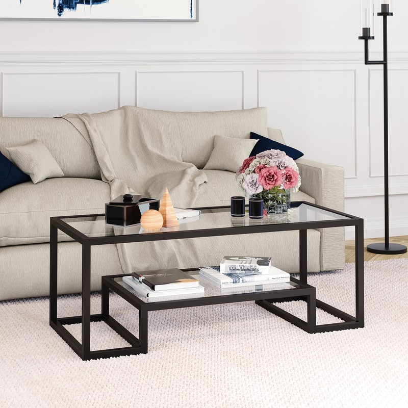 Shumake Frame Coffee Table with Storage