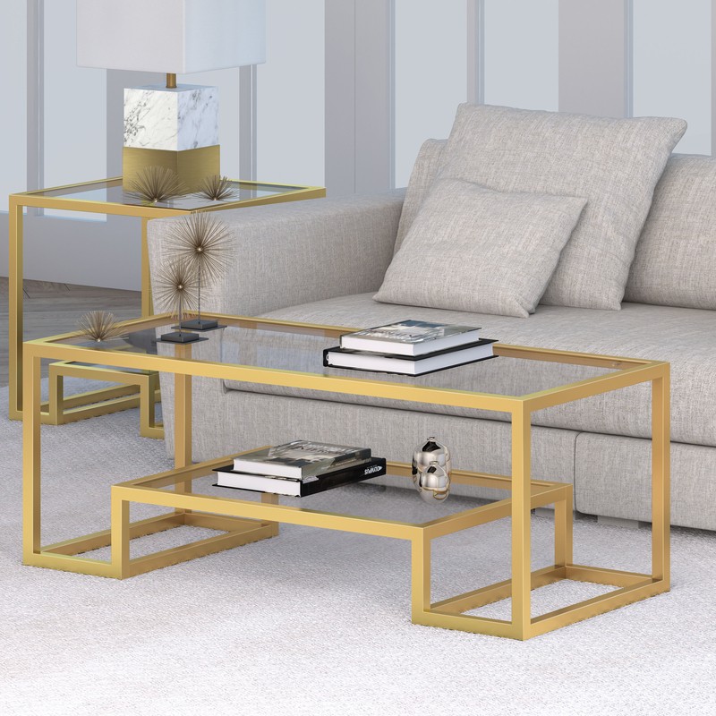 Shumake Frame Coffee Table with Storage
