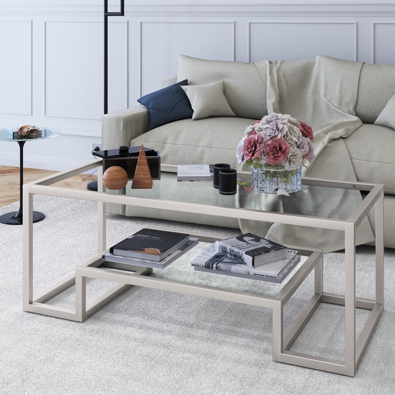 Shumake Frame Coffee Table with Storage
