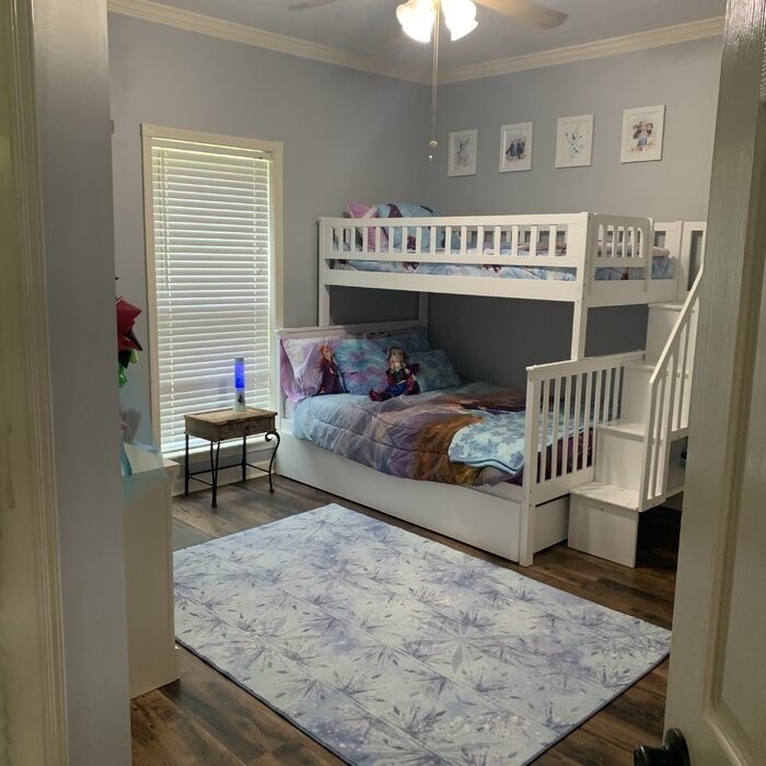 Shyann Twin Over Full Solid Wood Standard Bunk Bed with Shelves by Three Posts™ Baby & Kids
