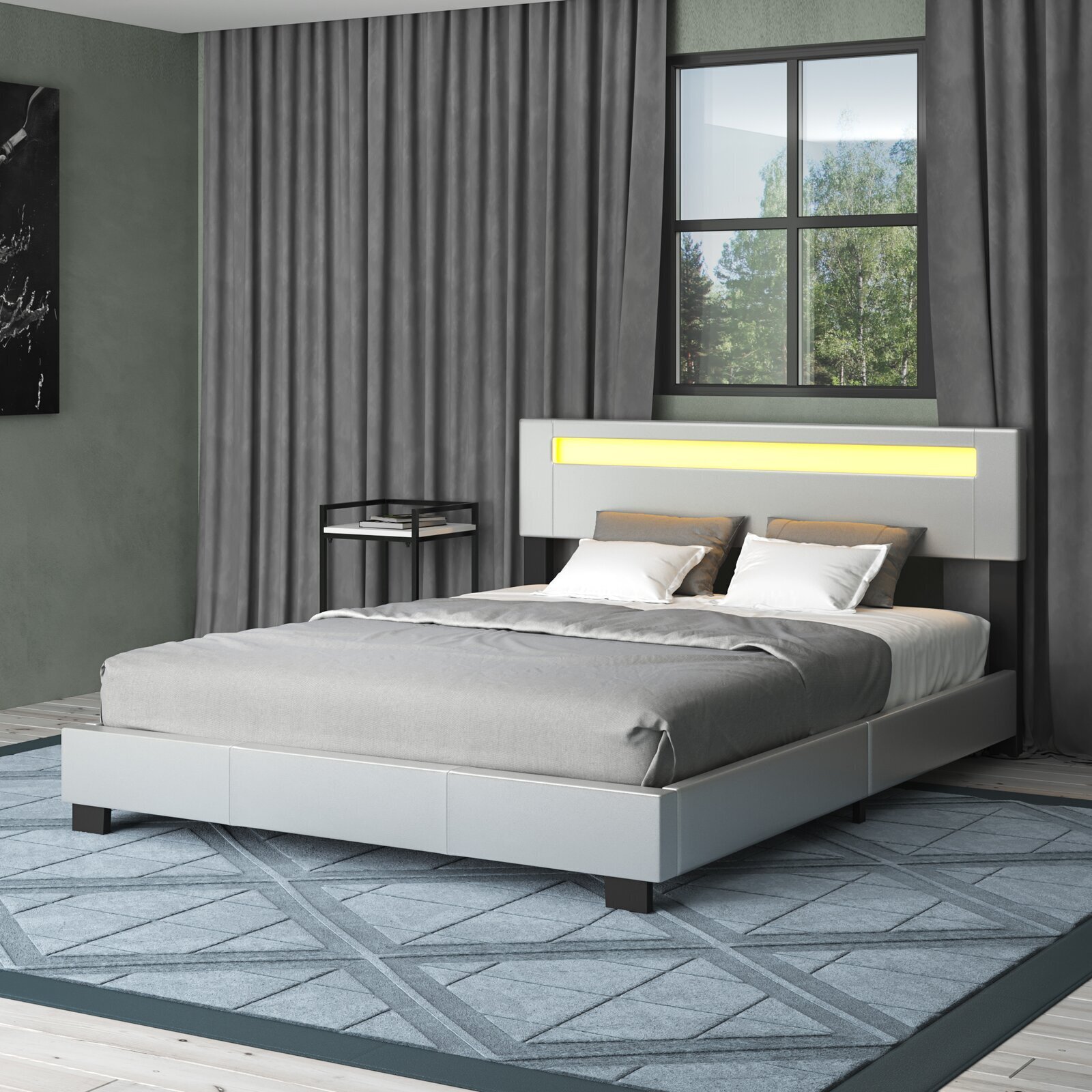 Silver Furniture Upholstered Bed