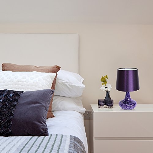 purple bedroom table lamps