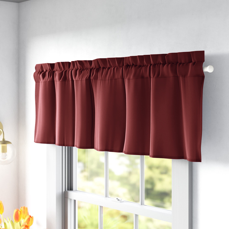 Solid Color 54'' Window Valance