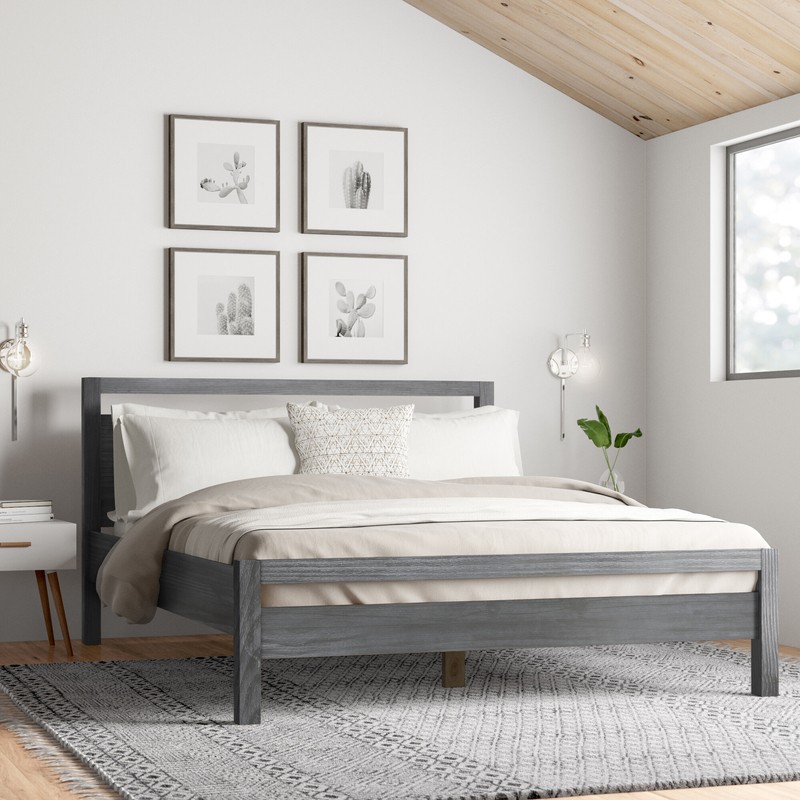 Solid Wood Platform Configurable Bedroom Set