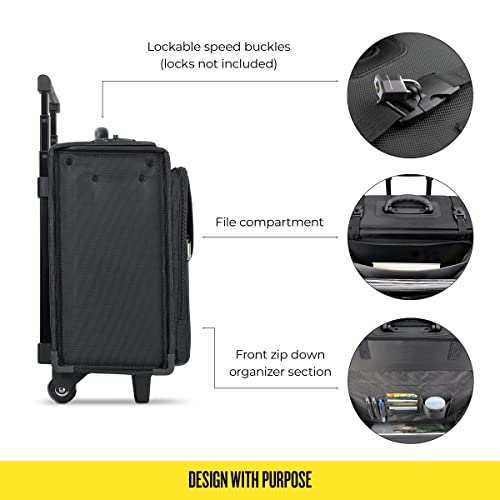 rolling file suitcase