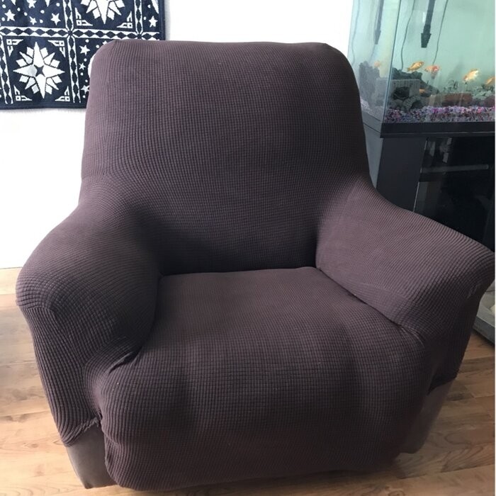 Spandex Box Cushion Sectional Slipcover