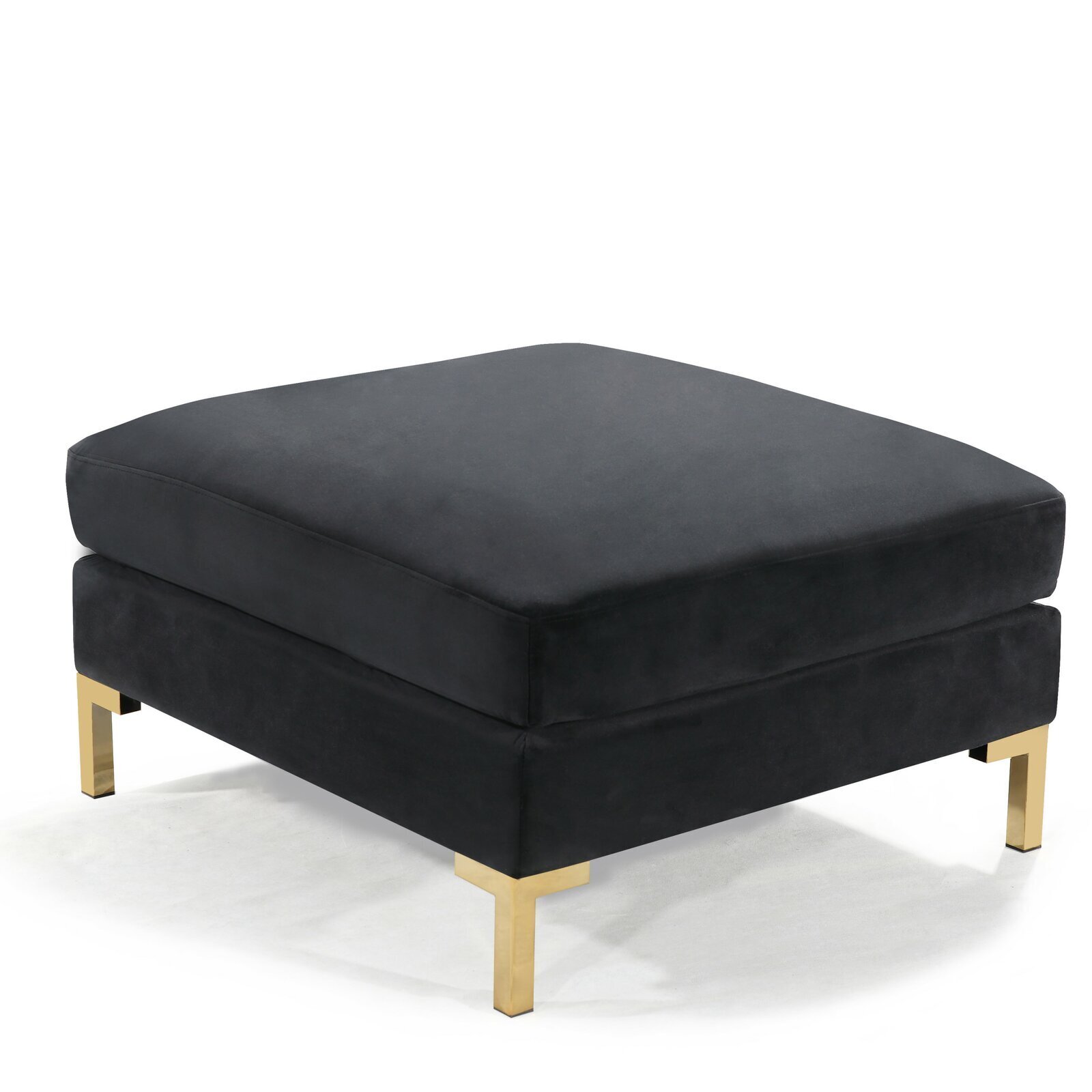 Square Coffee Table and Ottoman Combo