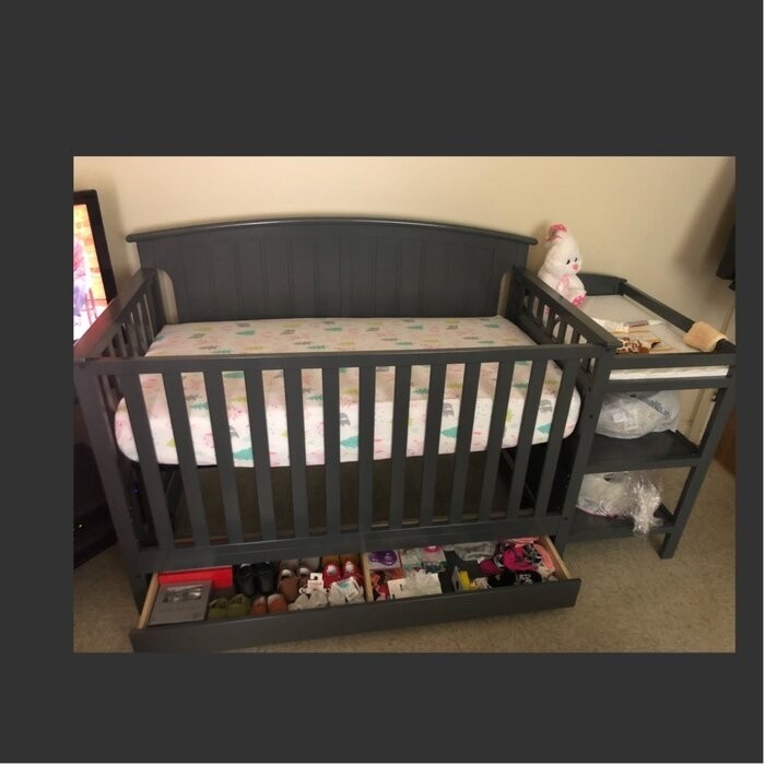 Stardust 4-in-1 Convertible Crib and Changer