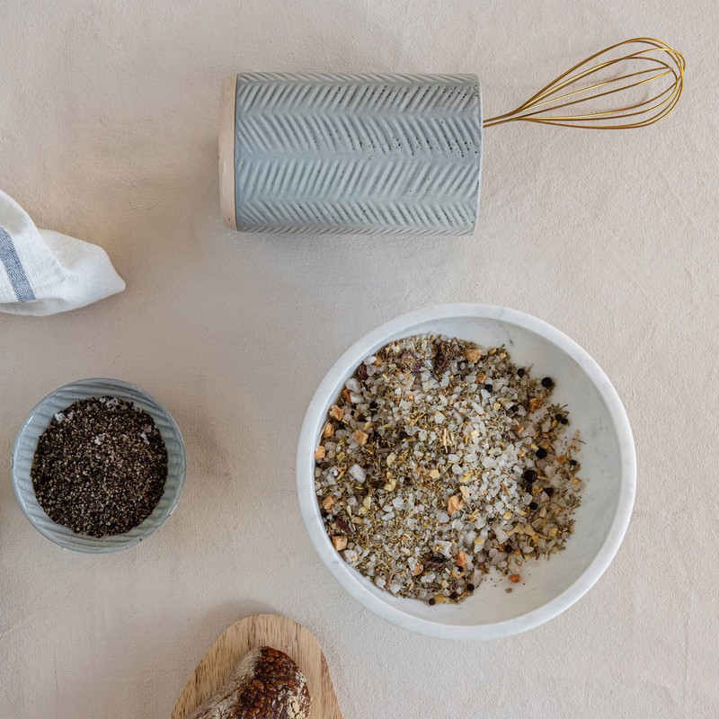 Stoneware Reactive Utensil Crock