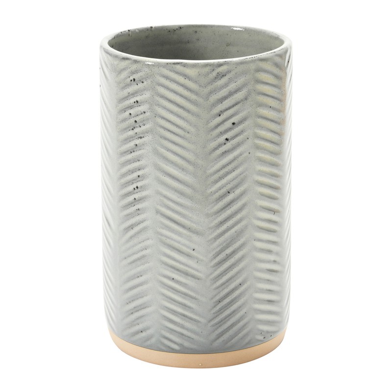 Stoneware Reactive Utensil Crock