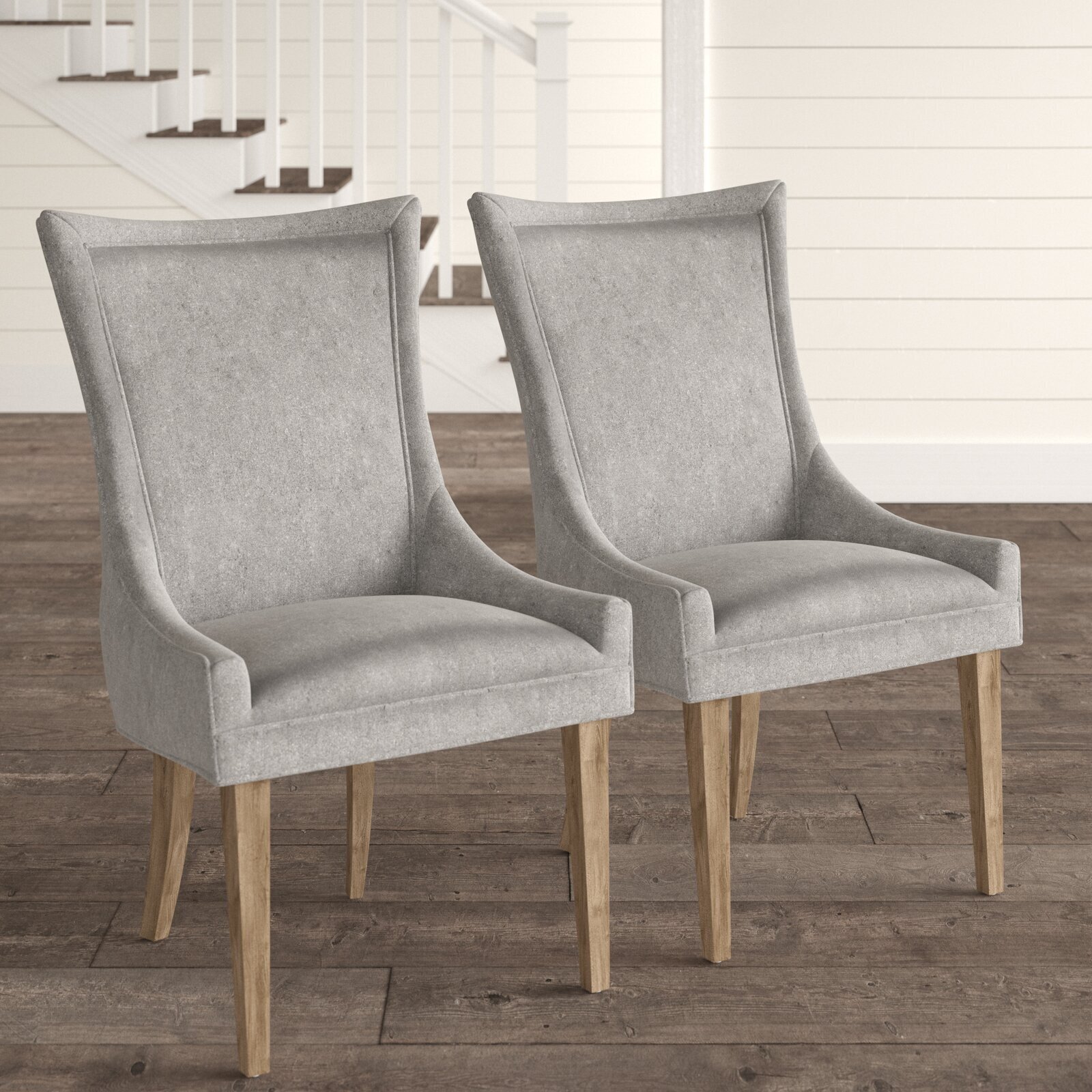 Sturdy dining room chairs with plush upholstery