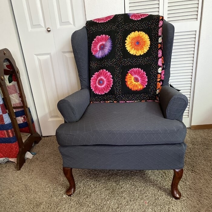 Super Stretch T-Cushion Wingback Slipcover