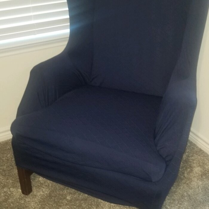 Super Stretch T-Cushion Wingback Slipcover