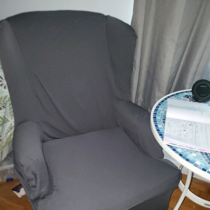 Super Stretch T-Cushion Wingback Slipcover