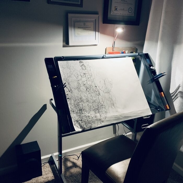 Swan Hill Drafting Table