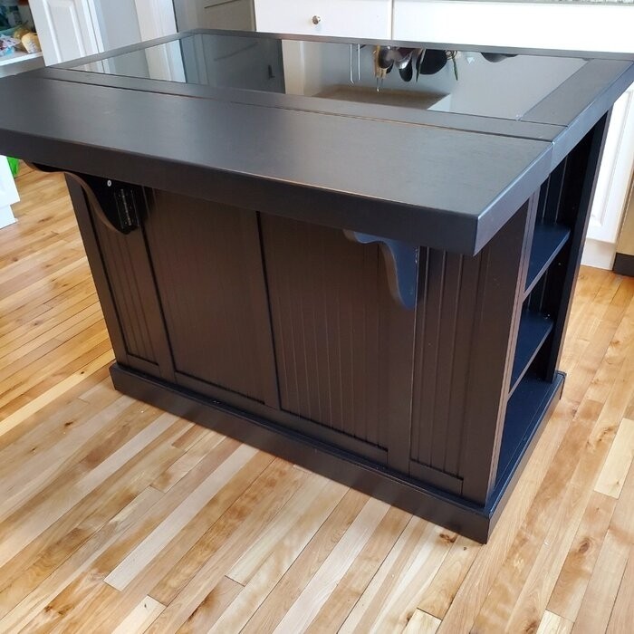 Swanscombe 48'' Wide Kitchen Island Set with Granite Top